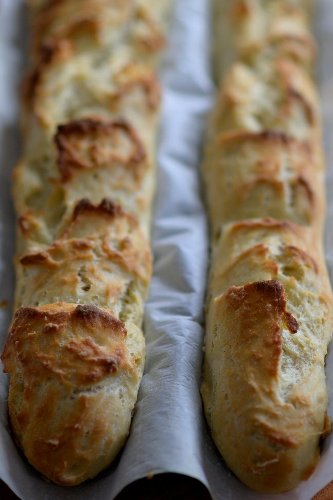 bread in oven